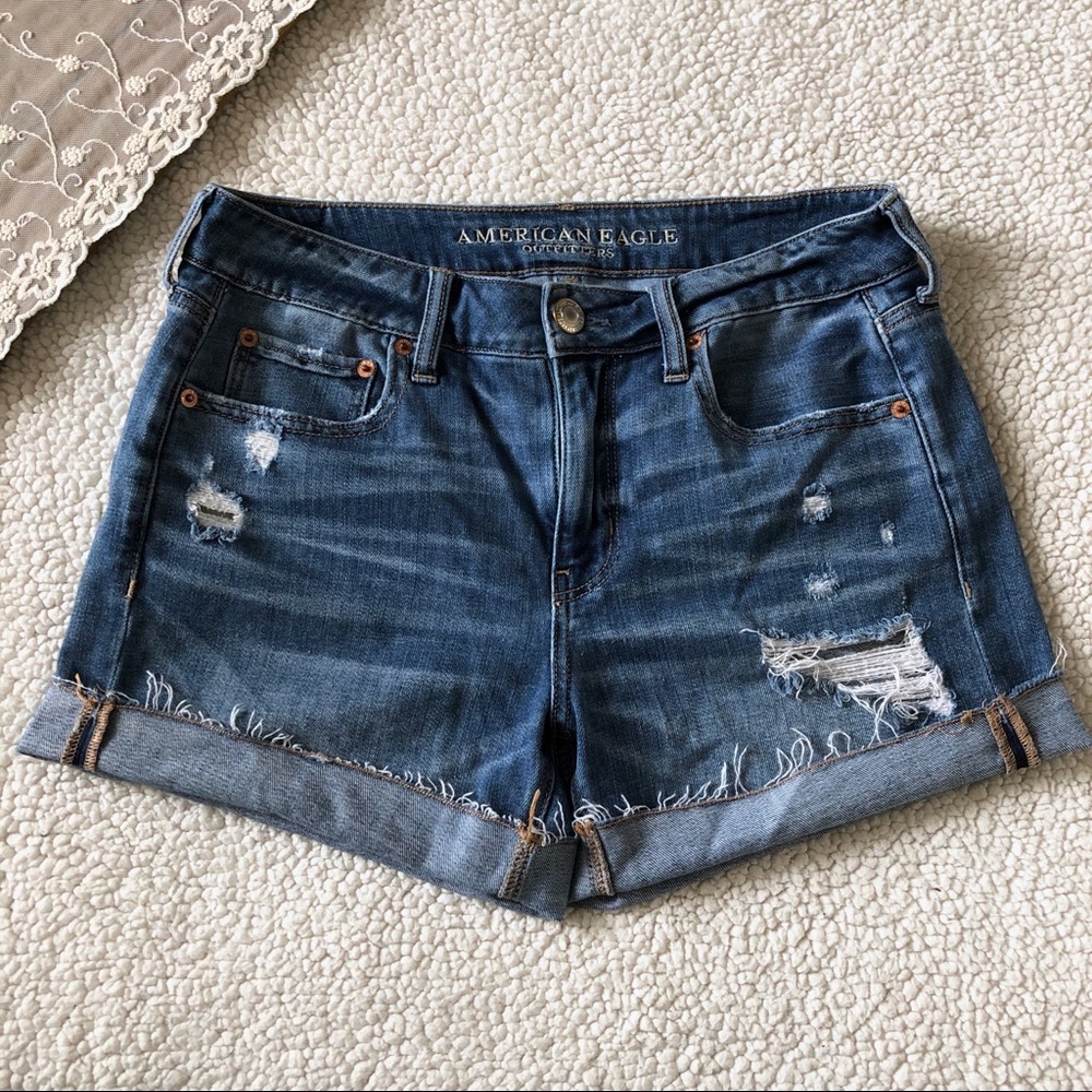 AEO Tomgirl Midi Shorts | Rips